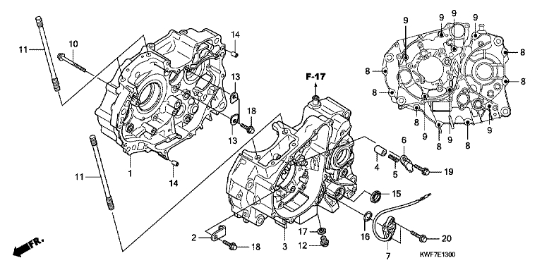Carter moteur No 2943