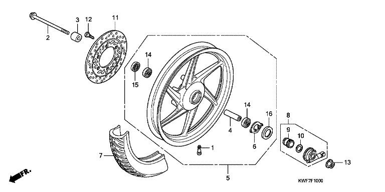 Roue avant No 4865