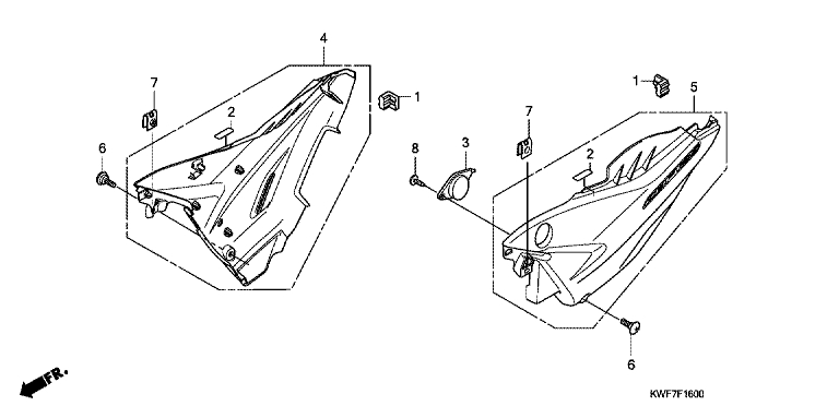 Couvercle lateral No 172