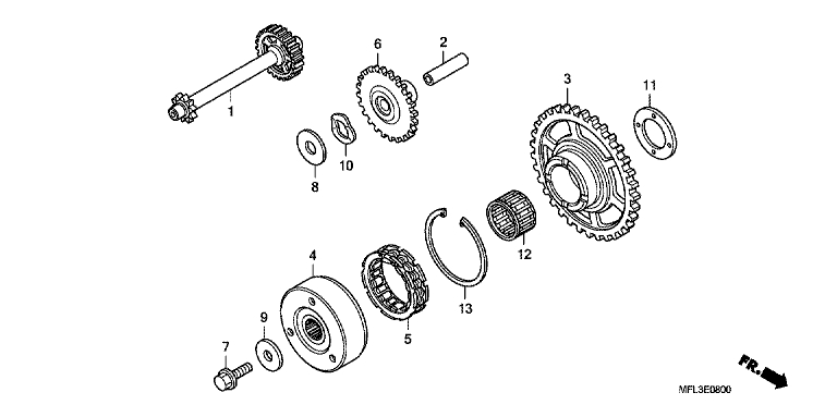 Embrayage de demarrage No 57