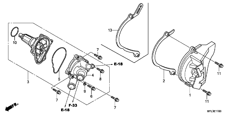 Pompe a eau No 1610