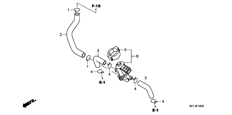 Air injection controlvalve No 2