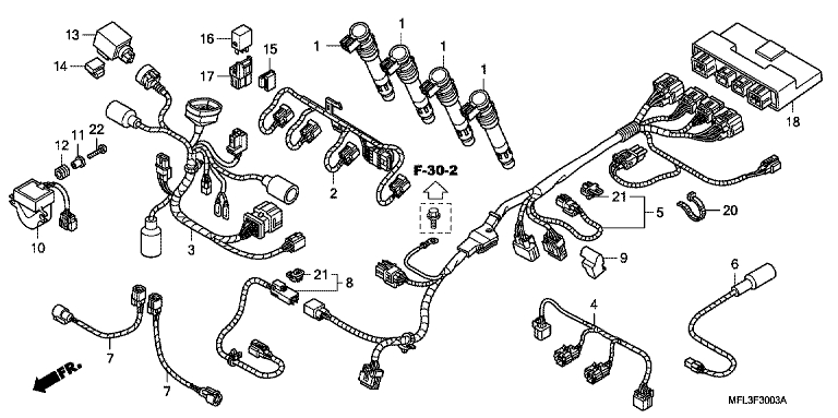 Faisceau secondaire (cbr1000ra) No 1