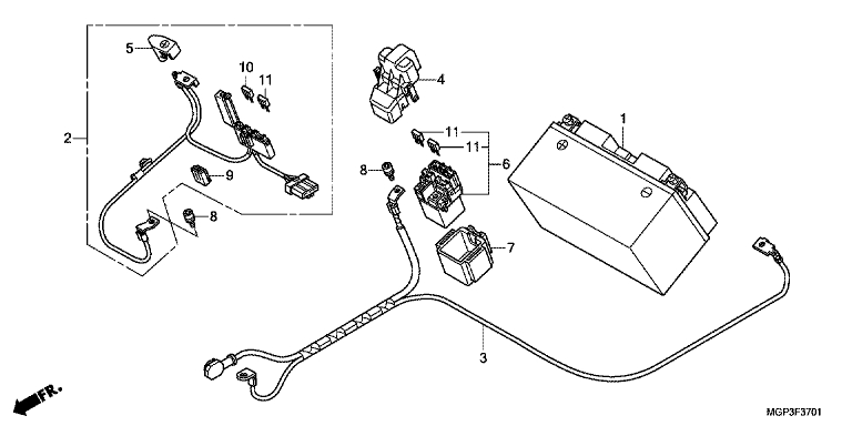 Batterie (cbr1000ra/sa) No 1
